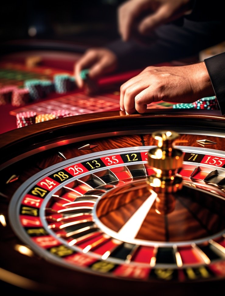 daftar 7meter roulette spin result display with historical results panel and payout notification